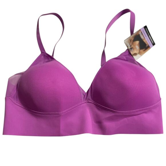 Maidenform Womens Bra Size XL Triangle Bralette Lightly Lined Convertable Straps - Picture 3 of 9